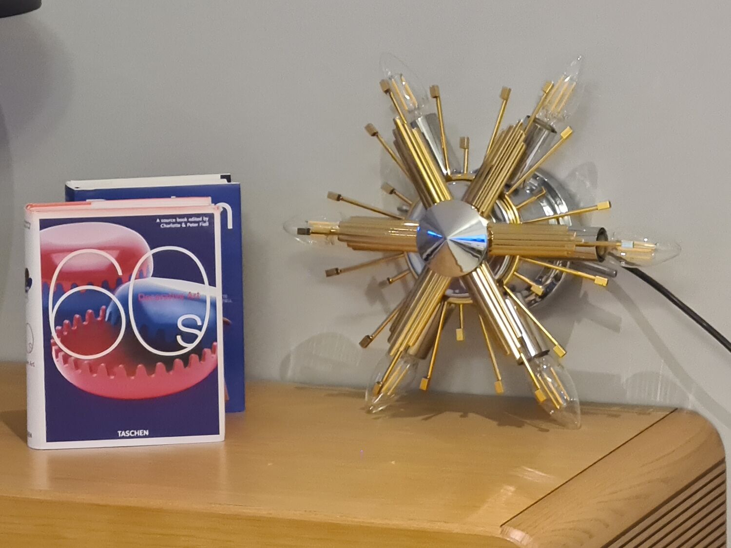 Ceiling lamp, wall lamp, chandelier sun, star, Italy vintage 1960