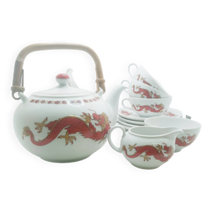 Théière dragon en porcelaine