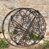 Round wrought iron table