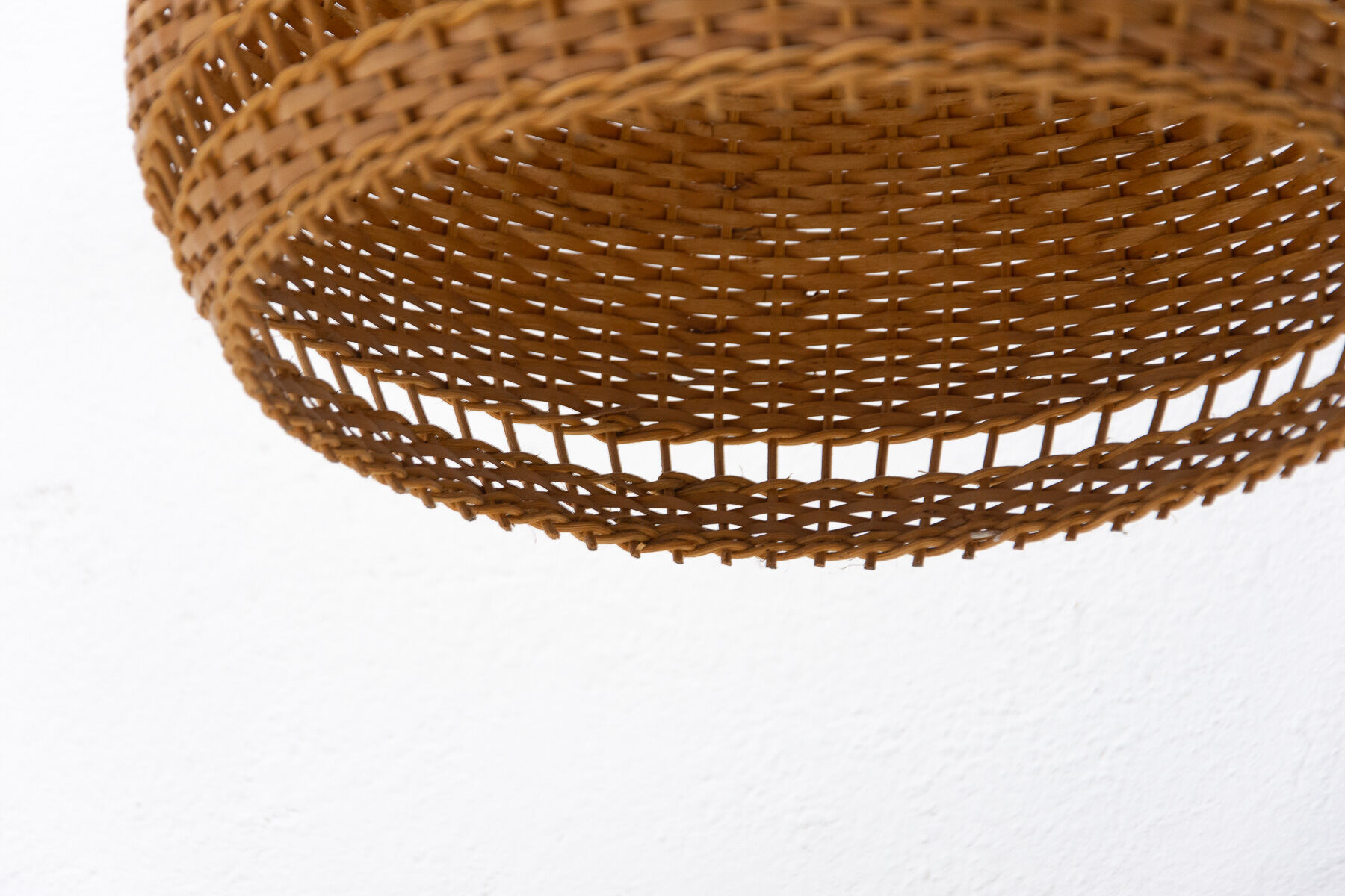 Mid century wicker hanging chandelier by ULUV, 1960´s
