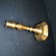 Antique octagonal candlestick in Regency bronze from the 19th century.