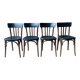 Set of four vintage bentwood bistro chairs.