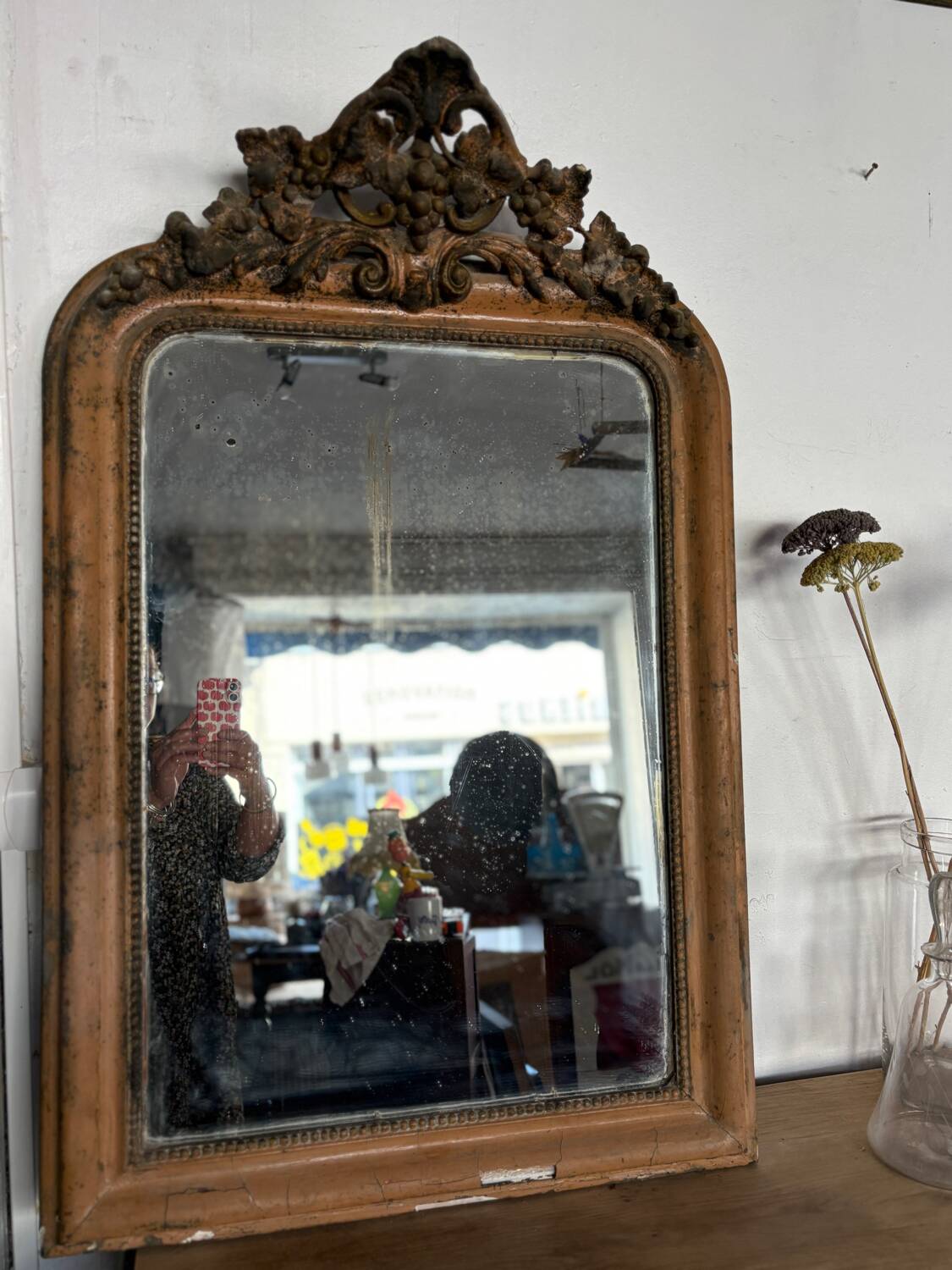 Large antique mirror
