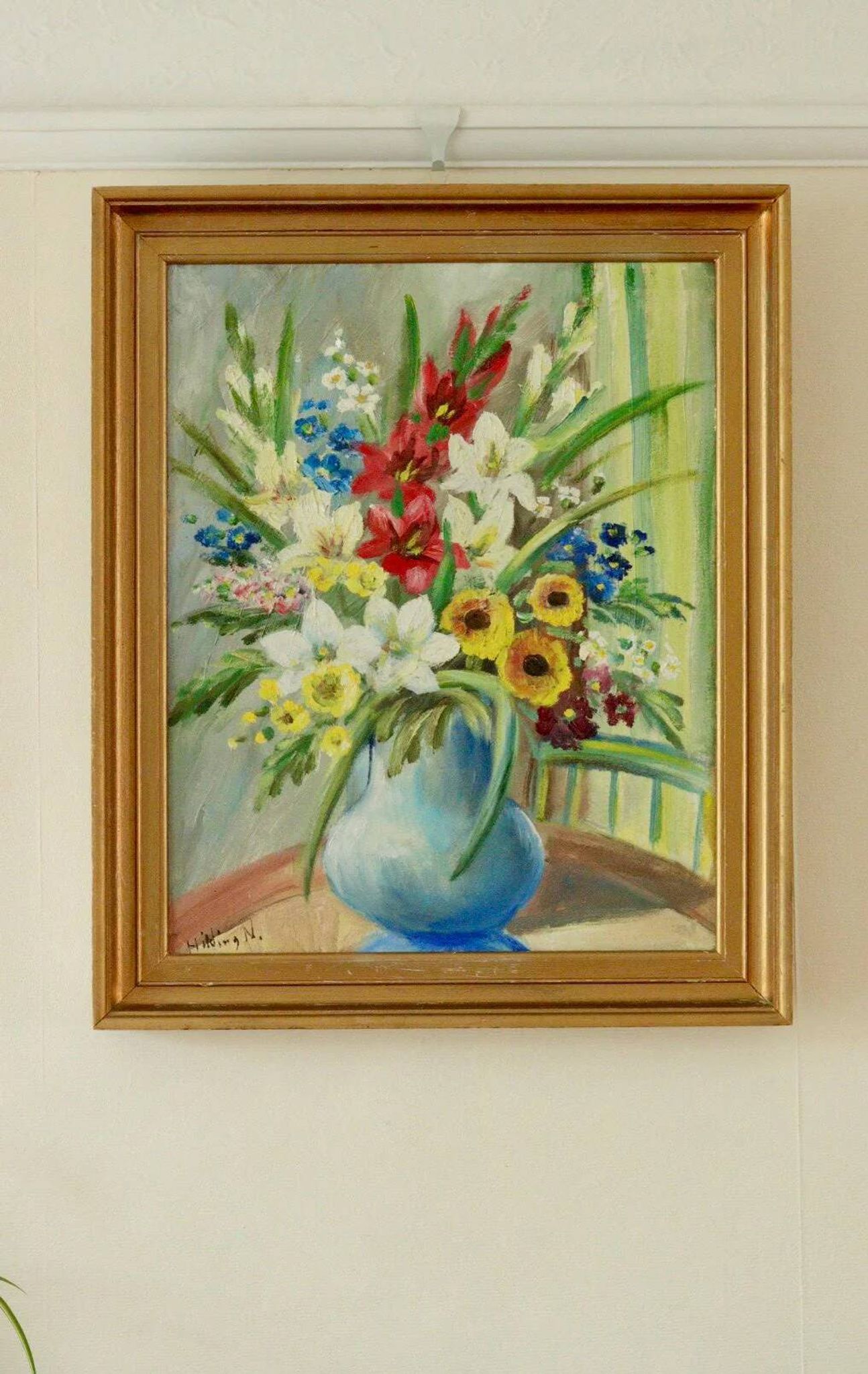 Still Life with Flowers by Hilding N