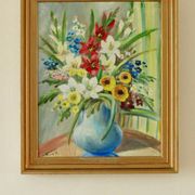 Still Life with Flowers by Hilding N