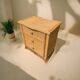Commode vintage en rotin naturel