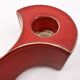 3 red ceramic candlesticks • Cari Zalloni • Steuler • 1970