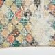 2x9 Vintage Multicolor Geometric Turkish Runner Rug, 75x266Cm