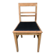 Vintage wooden and navy chair