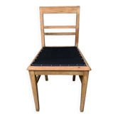 Vintage wooden and navy chair