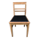 Vintage wooden and navy chair