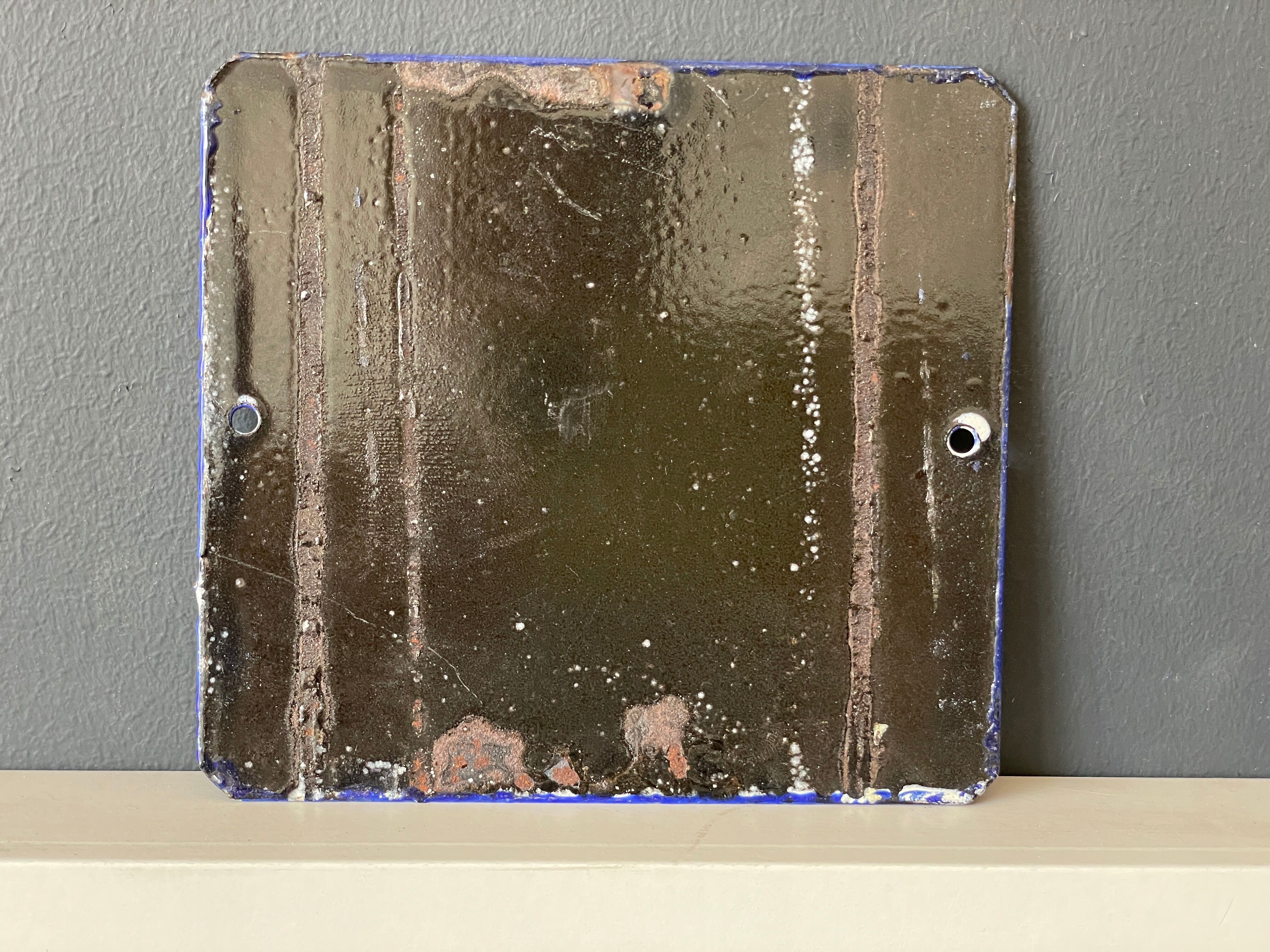 Number 6 vintage enamel house numbers made in europe house number room hotel