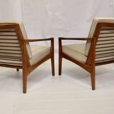 Pair of 60s Scandinavian style armchairs