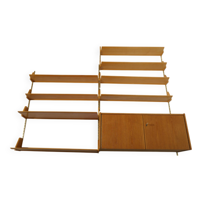 Étagère murale design en teck WK, meubles années 50-60