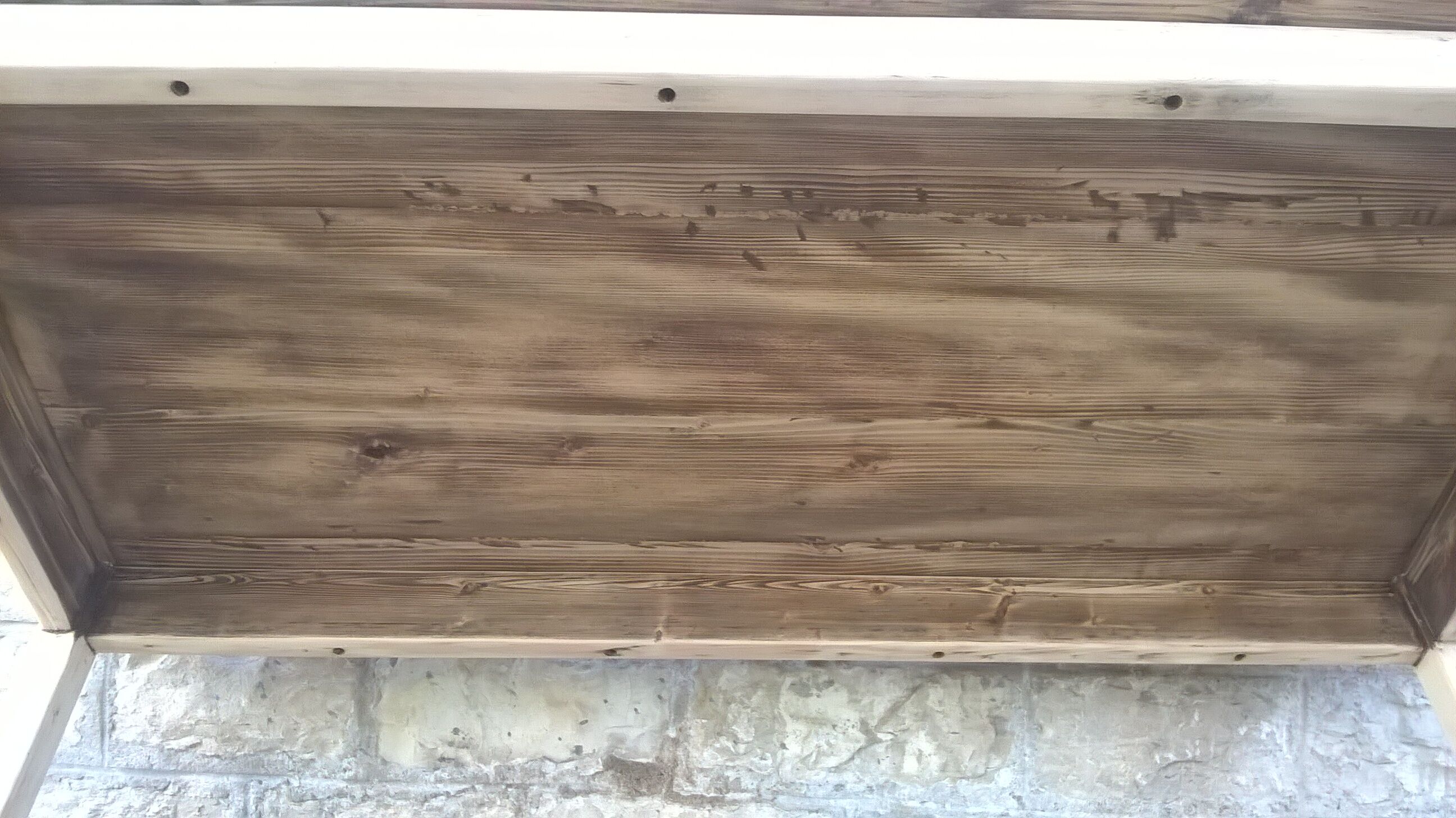 Table de ferme bois brut