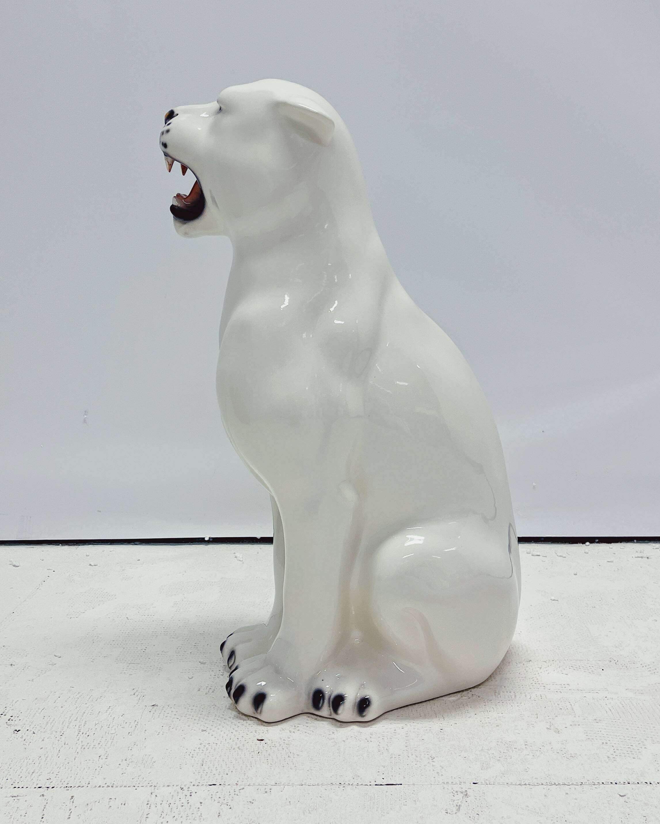 White panther ceramic