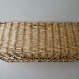 Wall coat rack with 3 ferotin hooks, with mirror, 1960s
