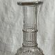 Carafe à vin en verre ciselé  transparent vintage