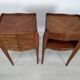 Pair of marquetry bedside tables