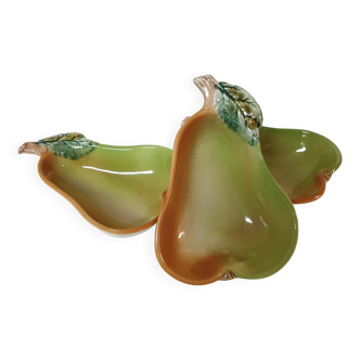 Set of 3 pear shaped ceramic bowls / cups