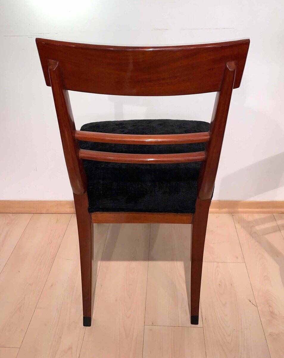 Neoclassical Solid Mahogany Side Chair, 1820s