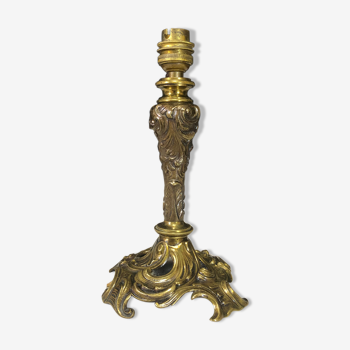 Louis XV style brass lamp foot