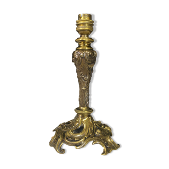 Louis XV style brass lamp foot