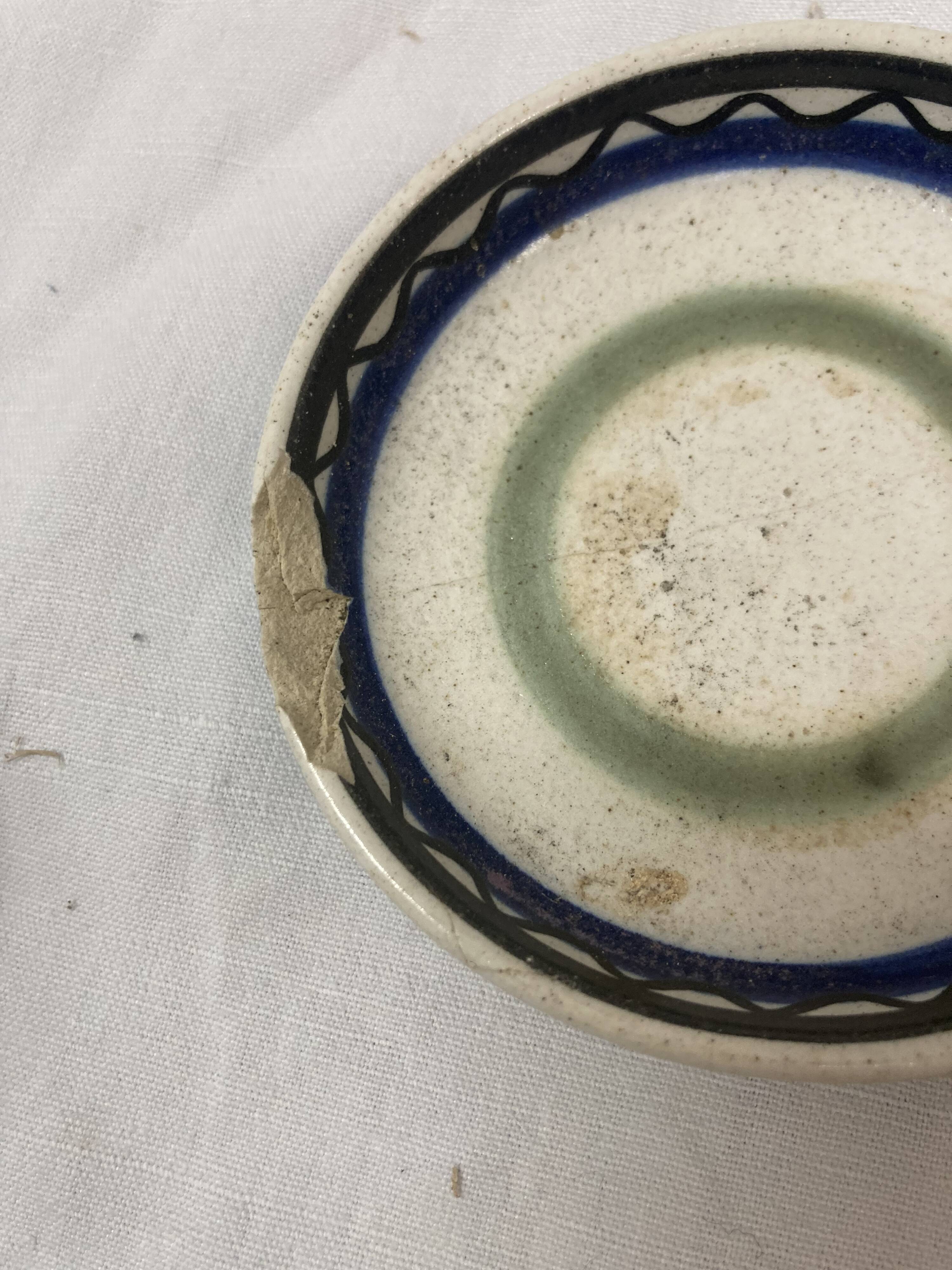 Ceramic cups keraluc quimper 1970