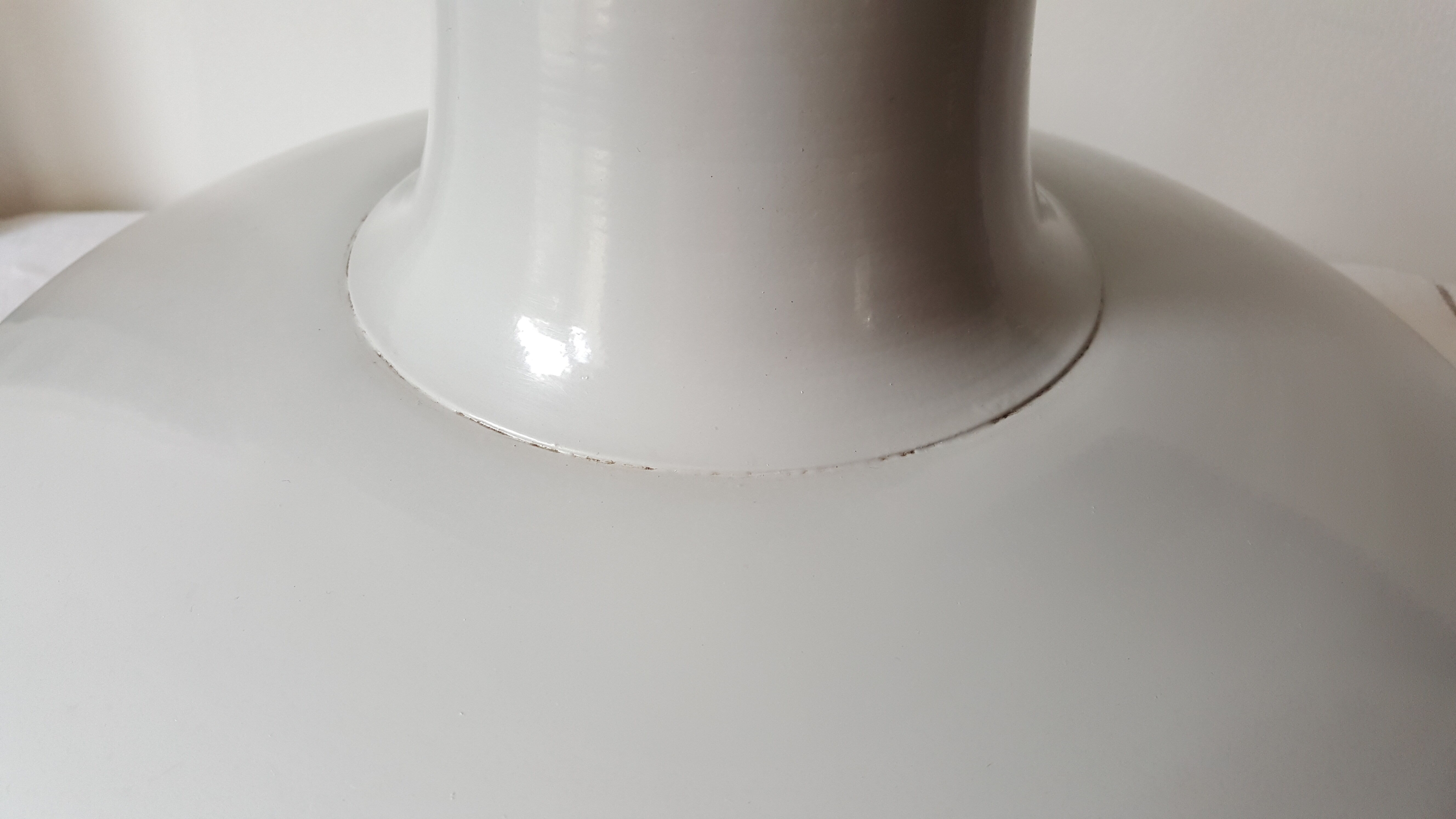 Lampshade suspension vintage industrial grey metal