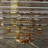 Vintage 1960’s Venini Style Murano Glass Ceiling Chandelier Light