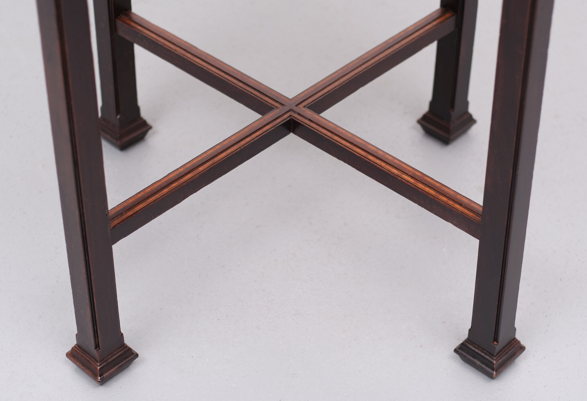 Dutch Art Deco octagonal mahogany side table 1925