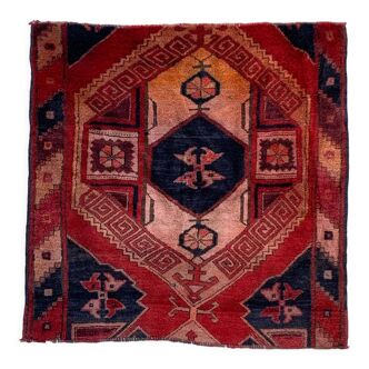 Tapis Turc Occidental Vintage Oriental 124x123 cm Carré Medium Tapis,