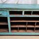 Old merchant's counter in Burmese teak.