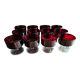 Lot de 12 coupes à champagne Luminarc modèle Suède rouge