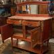 Desserte buffet with mirror background credenza and Louis XVI style marble top