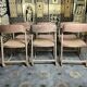 Suite of 6 chairs Baumann sled cannage