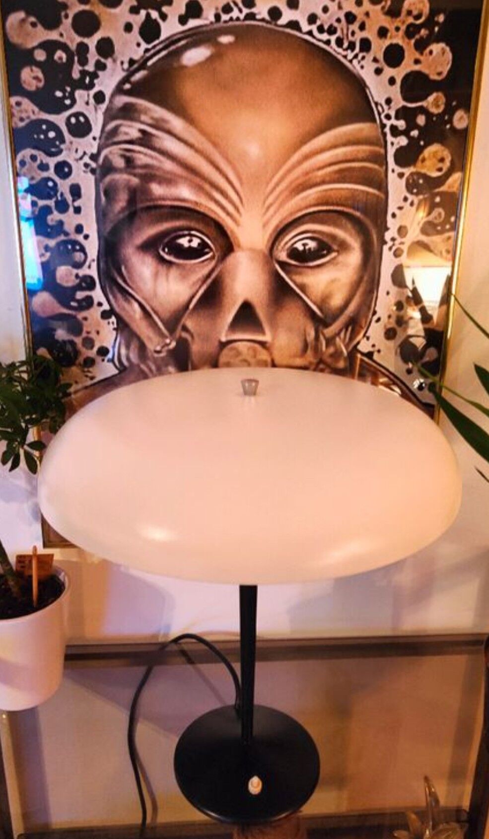 Vintage mushroom lamp 1950