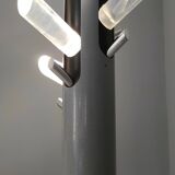 Varnished Iron, Steel and Plexiglass Illuminated Coat Rack, Italy