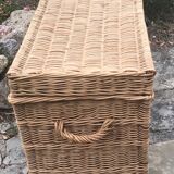 Vintage rattan trunk