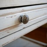 Wood dressing table and marble