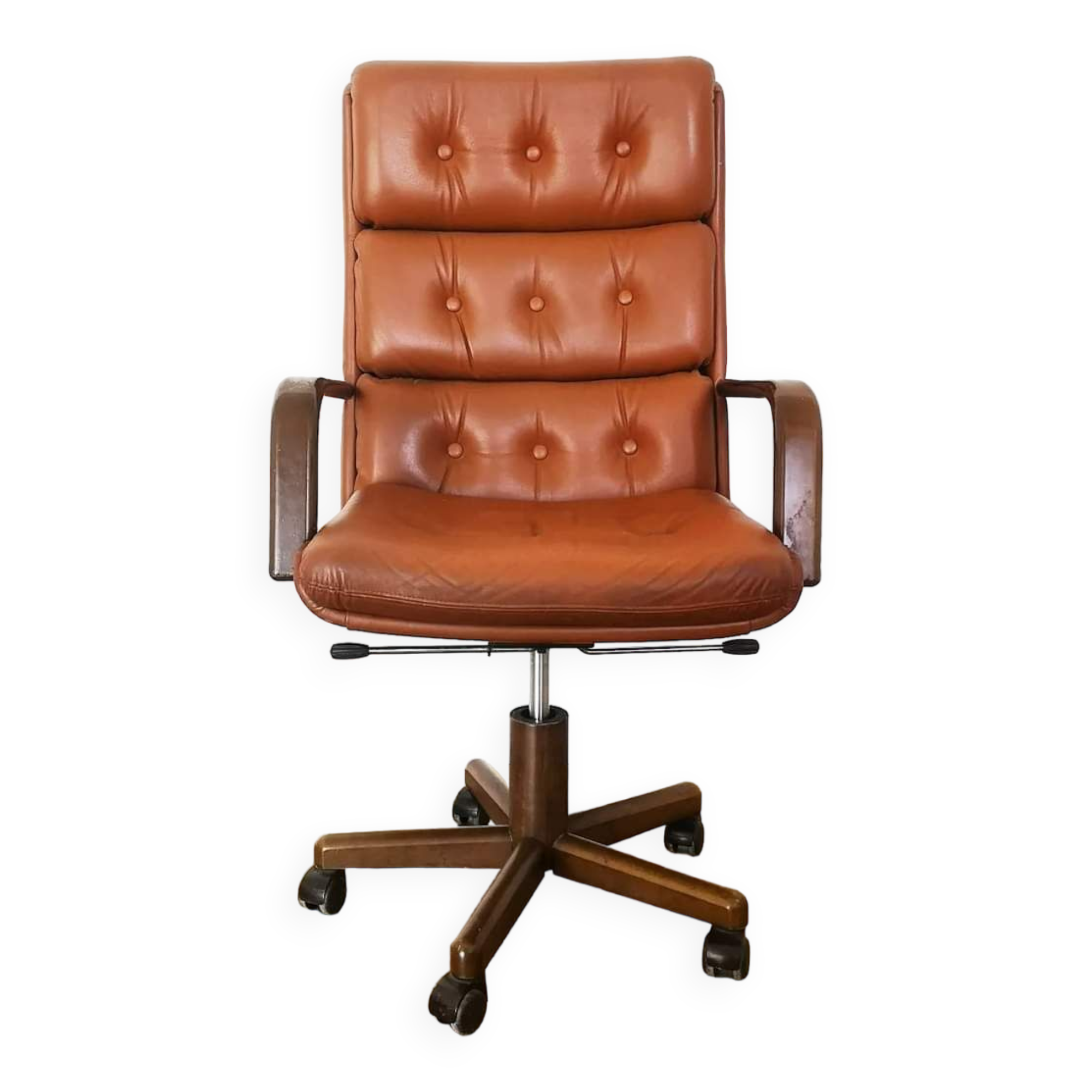 Office chair in upholstered skai