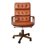 Office chair in upholstered skai