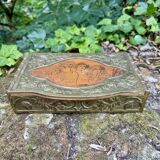 Large brass box from the Art Nouveau period.