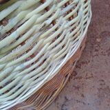 Wicker and cane basket
