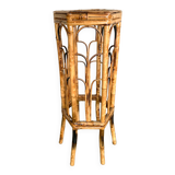 Rattan side table