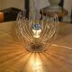 1970s chrome metal designer lamp