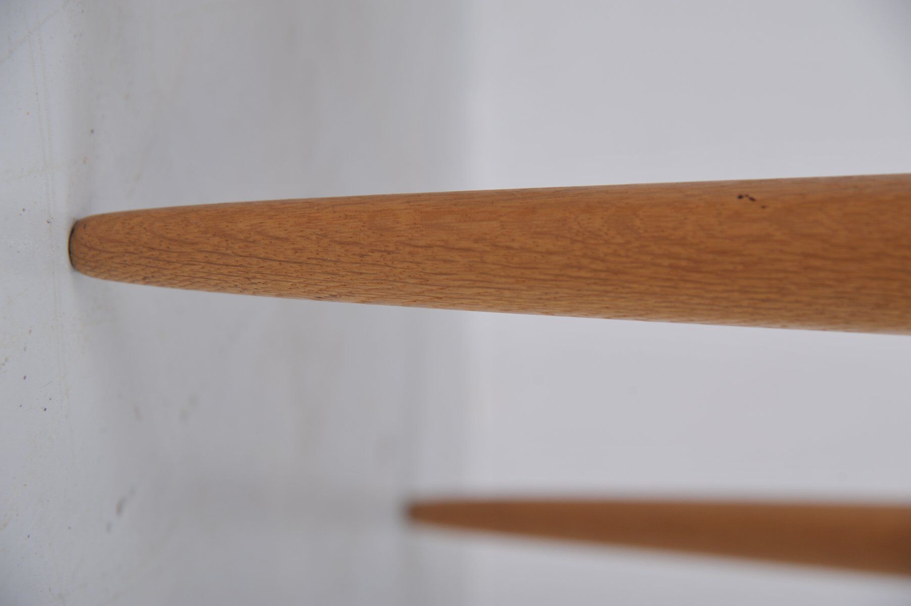 Tripod stools in oak by Uno & Östen Kristiansson for Luxus, 1950s, set of 2