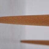 Tripod stools in oak by Uno & Östen Kristiansson for Luxus, 1950s, set of 2