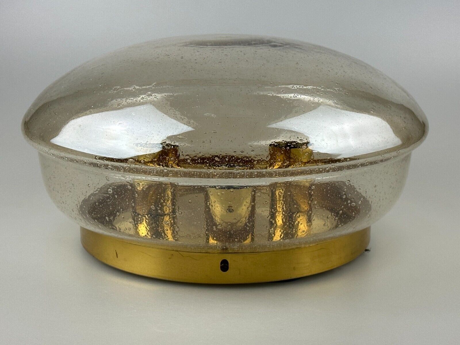 Plafonnier 60s 70s Limburg Glashütte verre space age design