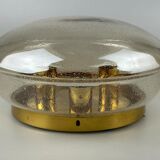 60s 70s Limburg Glashütte ceiling lamp glass space age design